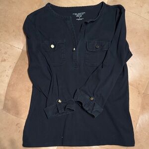 Charter Club Navy Button Down Shirt